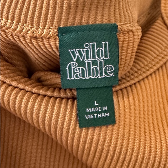 Wild Fable Tan Ribbed Top - Picture 2 of 3